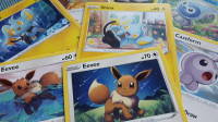 30x Pokemon karte - slatki Eevee, Shinx, Castform ORIGINAL NM, EN