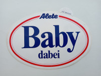BABY - BEBA ORIGINALNA SAMOLJEPLJIVA NALJEPNICA  17cm x 11,5cm