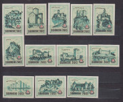 FILUMENIJA UTVRDE I DVORCI 12 kom.(DRAVA OSIJEK) ZELENE NEKORIŠTENE