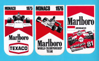FORMULA 1 Monaco Grand Prix - lot 3. original naljepnice * F1 Marlboro