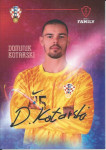 KK000700 Kartica Hr. Nogomet Reprezentacija 10.5x13cm DOMINIK KOTARSKI