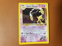 Sabrina's Alakazam 16/132 Pokemon karta zlatna NM stanje