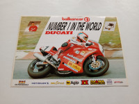 SAMOLJEPLJIVA NALJEPNICA - TRKAĆI DUCATI 15cm x 10,5cm