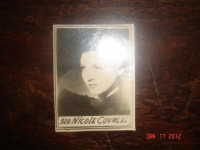 sličica za album iz 60 tih Nicole Covercele glumica