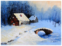 AKVARELI, AKRILI, ORIGINALI  dimenz. cca 26-36 cm 100  Eu !