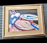 Akt pastel,50 x 60,akad.kipar Robert Baca