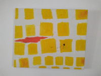 Akvarel i tuš  Žirafa u plamenu