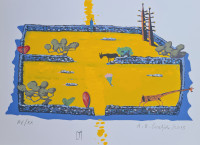 Antun Boris Švaljek "ZOO" svilotisak serigrafija 35x50cm; iz 2013 god;