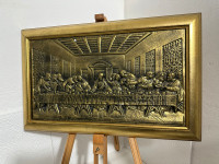 Bakrena slika "Posljedna vecera",dosta tesko,72x45cm