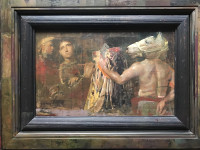 BERBER, Mersad, Alegorija XII, ulje na platnu, 38,5x60,5 cm(64,5x86,5)