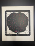BORIS BUĆAN - Drvo višnje - grafika, sitotisak, 55 x 50 cm