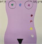 Boris Bućan "Moja paleta" svilotisak serigrafija 55x50cm