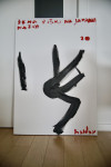 Boris Bućan, "Žena piški na japanski način", ulje na platnu, 100x70 cm