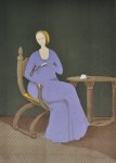 Branko Bahunek "Žena u stolici" serigrafija 75x55cm full