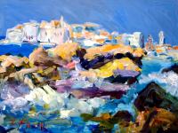 -iz ciklusa "Dubrovnik" , unikat , akademski slikar Claudio Frank