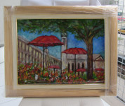 "CVJETNI TRG" - ULJE NA PLATNU KARINE SLADOVIĆ