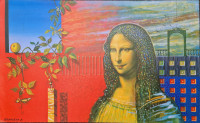 Damir Medvešek "Mona Lisa" litografija 50x80cm;