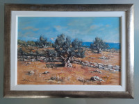 Dean Mišljenović Din "Maslinik" Ulje na lesonitu 40×60cm