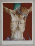 Dimitrije Popović "Isus" suha igla / akvarel 25x20 cm