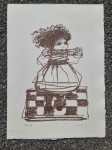 Dragica Cvek Jordan "Igra" svilotisak serigrafija 27x20cm;