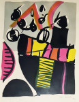Edo Murtić "Apstrakcija X" svilotisak serigrafija 64x47cm; iz 1970 god