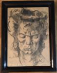 FEDOR VAIĆ - Ludwig van Beethoven - Crtež tušem - 66x50cm