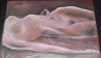 Franjo Hvalić - Akt 3 - suhi pastel - 58x40cm