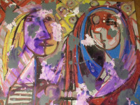 Franko Bušić - iz ciklusa Picasso i Ja, akril iz 2013., 70 x 50 cm