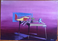 GRDIĆ - Akril na papiru - 42x30cm