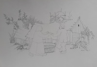 Ivan Lacković Croata - grafika broj 1 iz časopisa KAJ