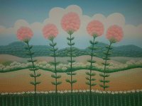 Ivan Rabuzin "Pet cvjetova" svilotisak serigrafija 70x100cm