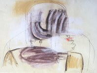 IVO ŠEBALJ - Tempera iz 1978. - 67x55cm