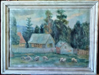 J.Četić - ulje na kartonu