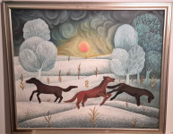 Josip Pintarić Puco - Konji u snijegu, 2007