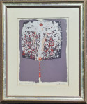 Jože Ciuha "Drvo ikona" svilotisak serigrafija 45x30cm;