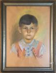 JOZO JANDA - Pastel iz 1938.g. - 55x40cm - portret dječaka