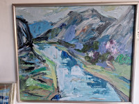 Kanjon Cetine, Ulje na drvu, Vladimir Vrljić Ankin