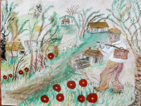 L. KUČANDA, NOVIGRAD PODRAVSKI - TEMEPERA NA KARTONU