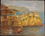 Lazar Krstić - Dubrovnik - Ulje na platnu iz 1937.g. - 26x21cm