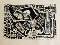 Linorez - Kostur - Nepoznati autor - potpisano - 35x25cm