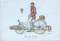 LITOGRAFIJA - BICICLETTA 1885 - Carlor