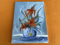 Ljiljani - Ulje na platnu