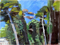 LJUBO ŠKRNJUG - tempera, 54x70 cm, 1999.