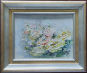 Ludmila - Milica Biželj - ulje na kartonu iz 1995, godine