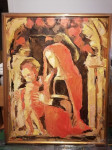 Majka božja s Isusom slika Đuro Seder dim. 80cmx100cm ulje na platnu