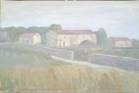 Marijan Bingula "Motiv s Pašmana" ulje na platnu 40x60 cm