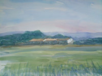 Marijan Bingula "Pejzaž" akvarel, 58x40cm, 2009