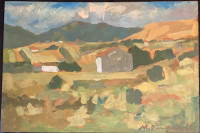 MARIJAN BINGULA - Ulje na lesonitu -  Pejzaž - 47x32cm