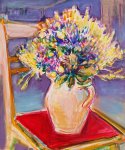 Marijan Richter "Cvijeće" ulje na platnu 60x50cm