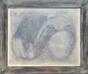 Marino Tartaglija "Studija" ugljen na papiru 45x55cm; oko 1960 godine;